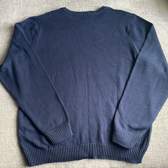 NWT Men’s XL Haggar Long Sleeve Navy Blue Sweater - Picture 6 of 6